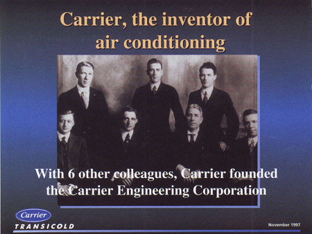 История создания Carrier  Transicold